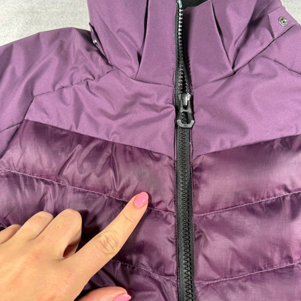Helly Hansen Jacket Womens Youth 12 Purple RECCO Insulated Puffer Winter Coat - Picture 2 of 12